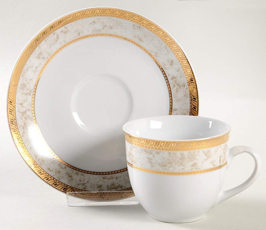 Primavera Flat Cup & Saucer Set by Royal Heritage-1