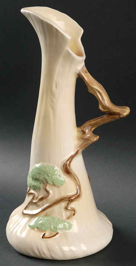 Ming Tree Temple White 10" Ewer by Roseville-1