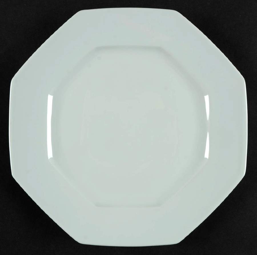 Celadon Octagonal Luncheon Plate by Raynaud-1
