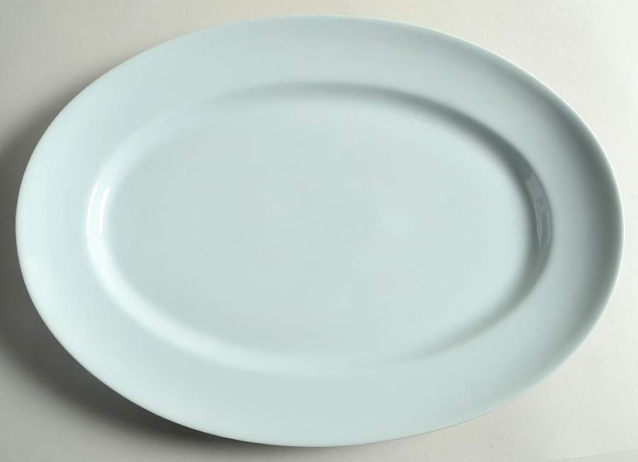 Celadon 14" Oval Serving Platter by Raynaud-1