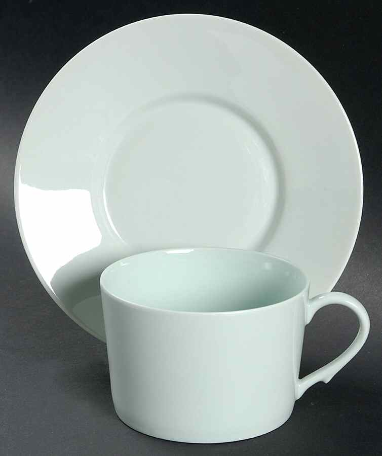 Celadon Flat Cup & Saucer Set by Raynaud-1