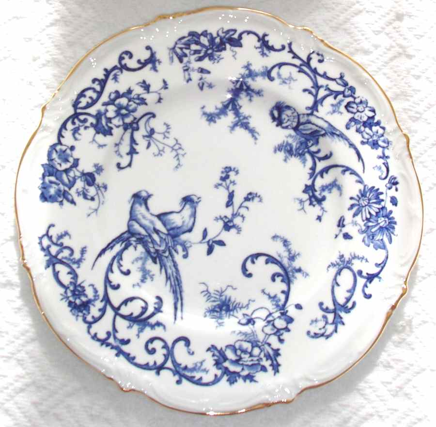 Marlborough Blue Luncheon Plate by Royal Cauldon-1