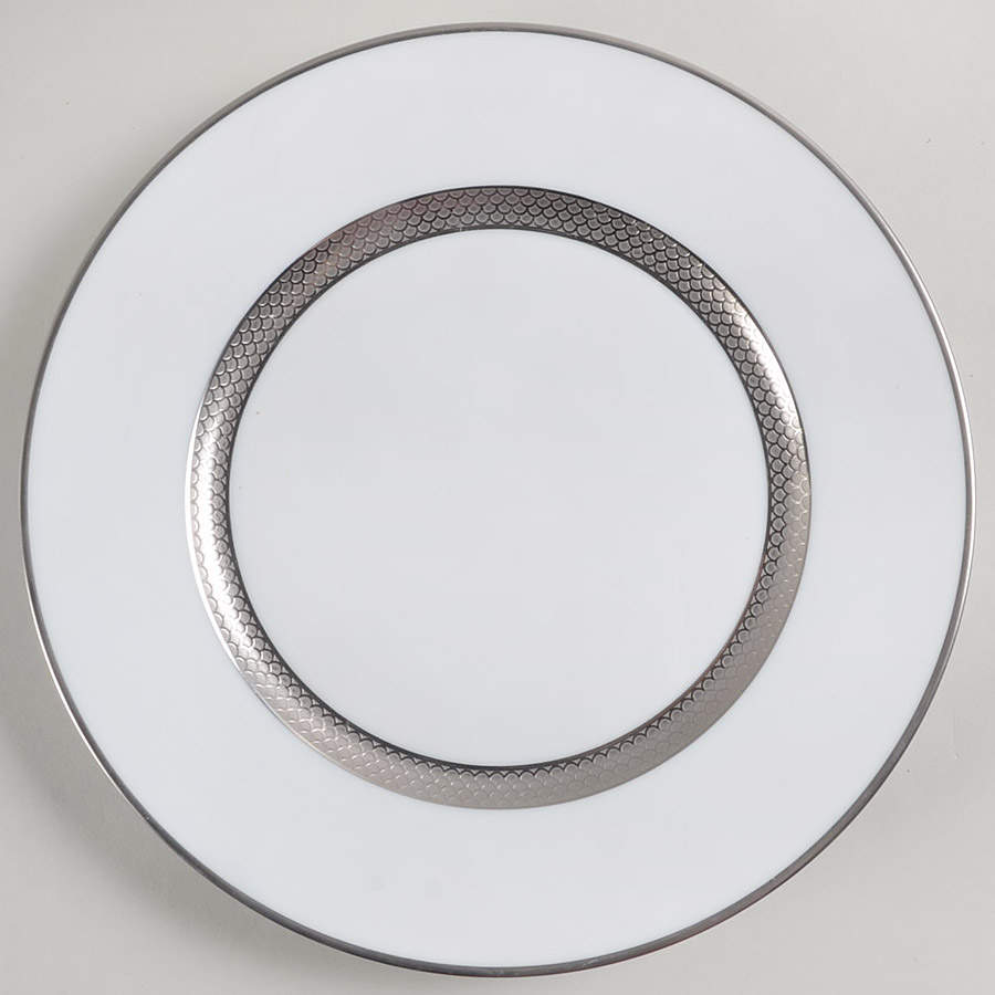 Odyssee Platinum (White) Dinner Plate by Raynaud-1