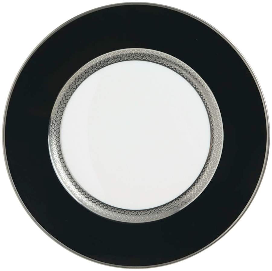 Odyssee Platinum (Black) Dinner Plate by Raynaud-1