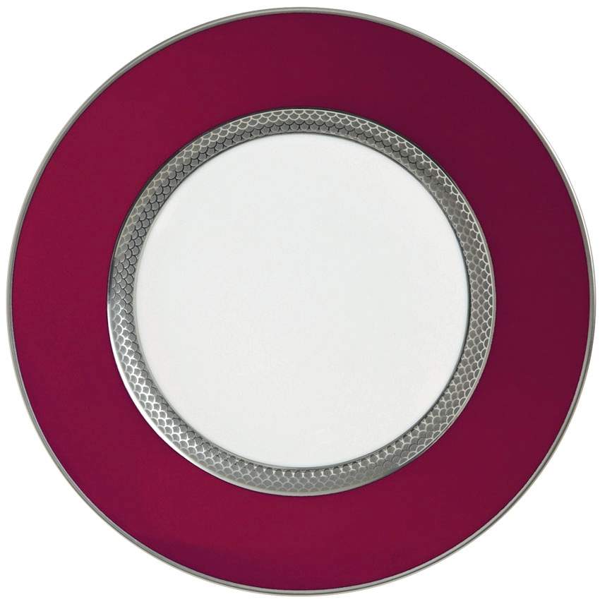 Odyssee Platinum (Red) Dinner Plate by Raynaud-1