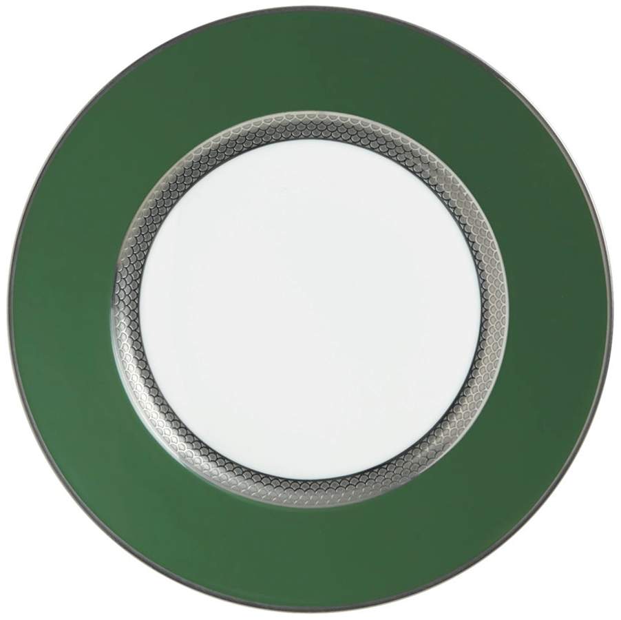 Odyssee Platinum (Green) Dinner Plate by Raynaud-1