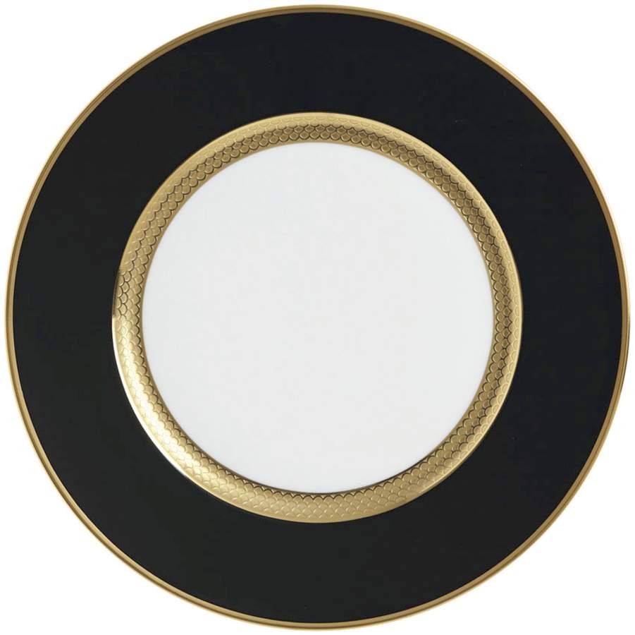 Odyssee Gold (Black) Dinner Plate by Raynaud-1