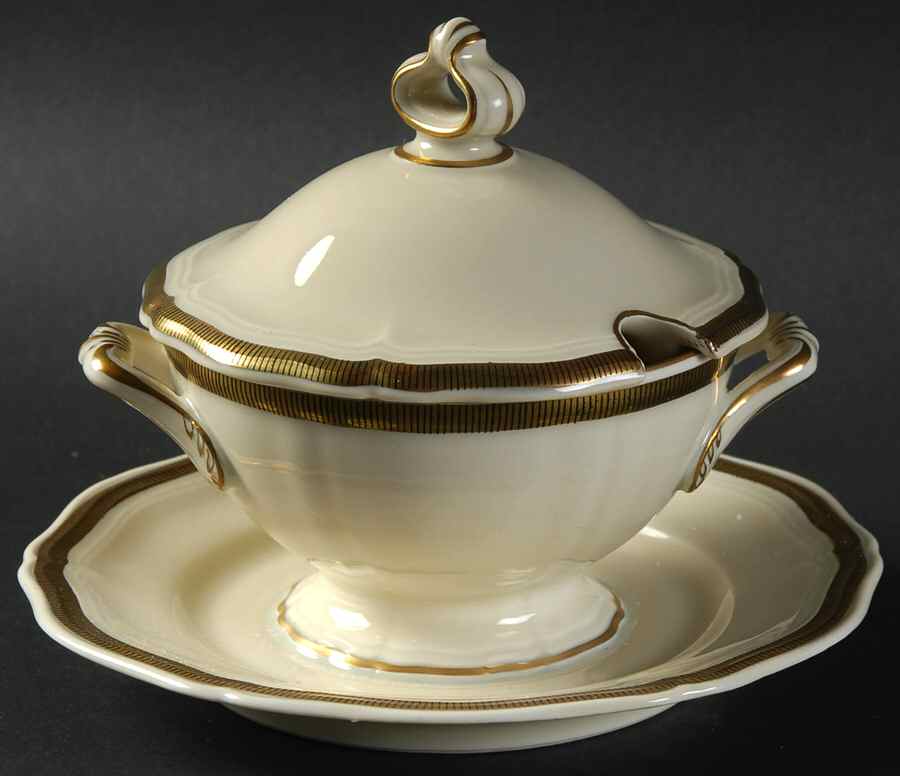1069 Mustard with Lid & Attached Underplate by Rosenthal - Continental-1