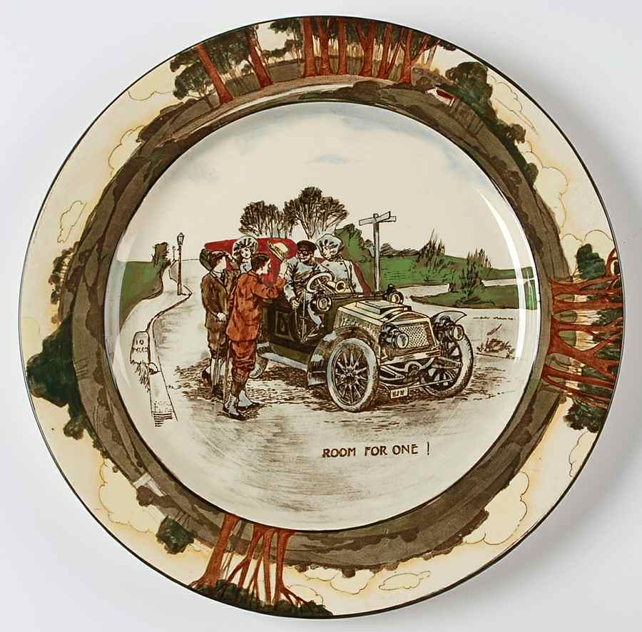 Early Motoring Dinner Plate by Royal Doulton-1