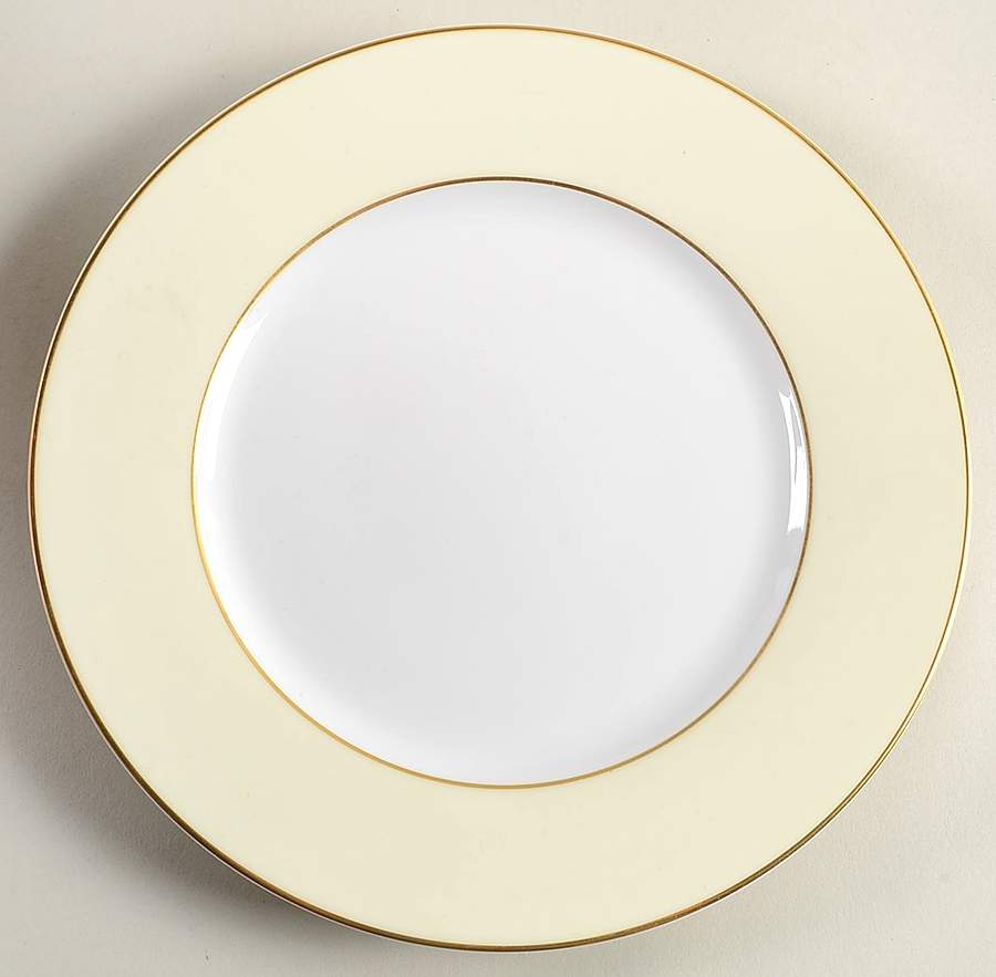 Serenite Pale Yellow Dessert/Pie Plate by Raynaud-1