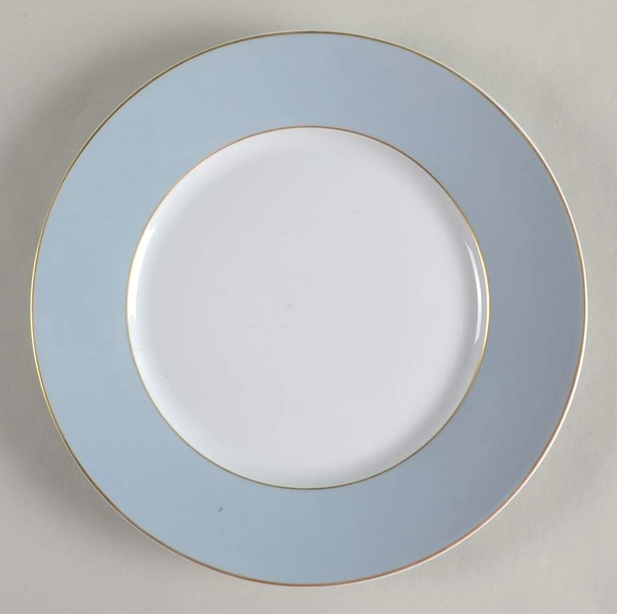 Serenite Fusain Light Blue Dinner Plate by Raynaud-1