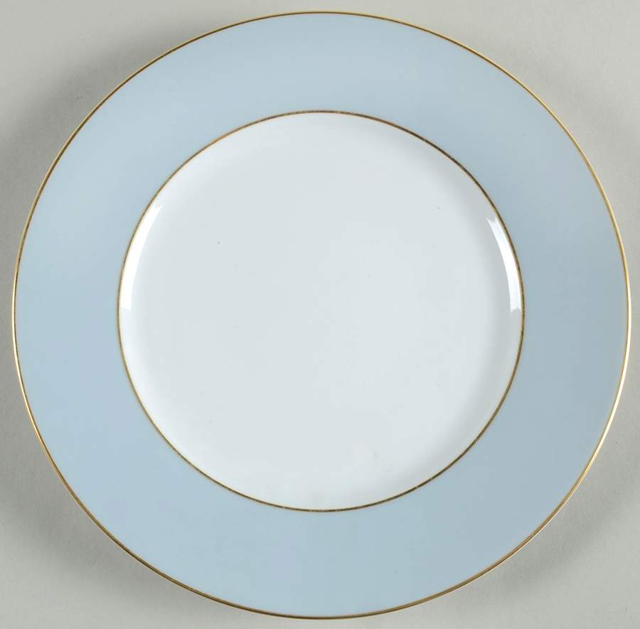 Serenite Fusain Light Blue Dessert/Pie Plate by Raynaud-1