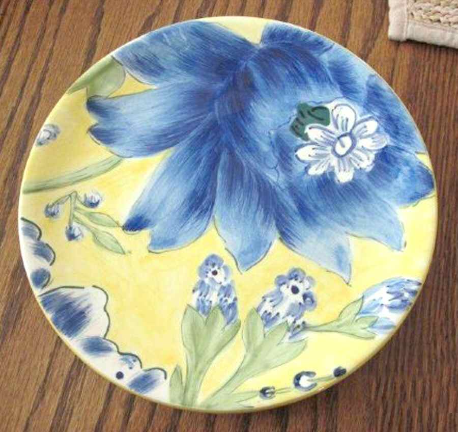 Majolica Luncheon Plate by Roscher & Co-1