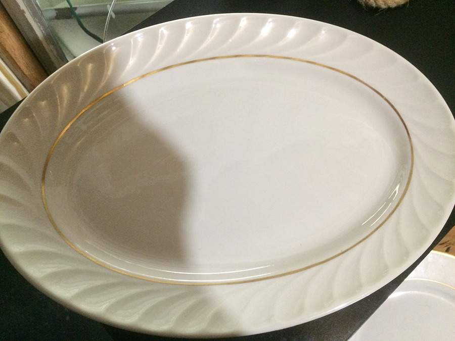 ROJ268 14" Oval Serving Platter by Royal Jackson-1
