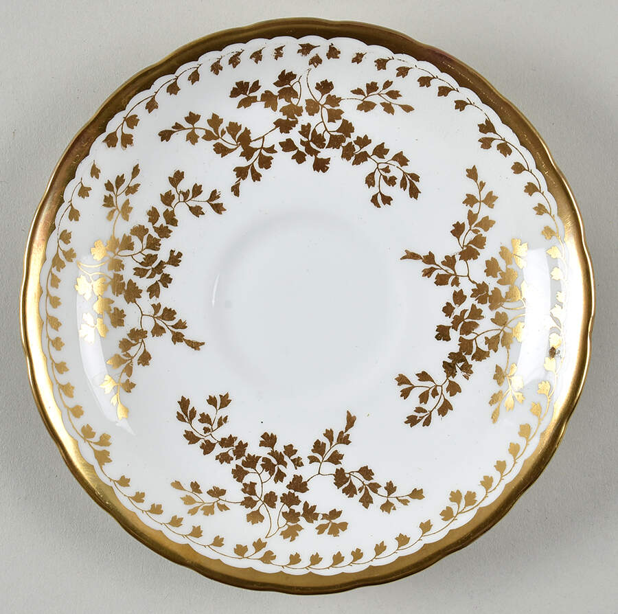 Golden Fern Saucer by Royal Chelsea-1