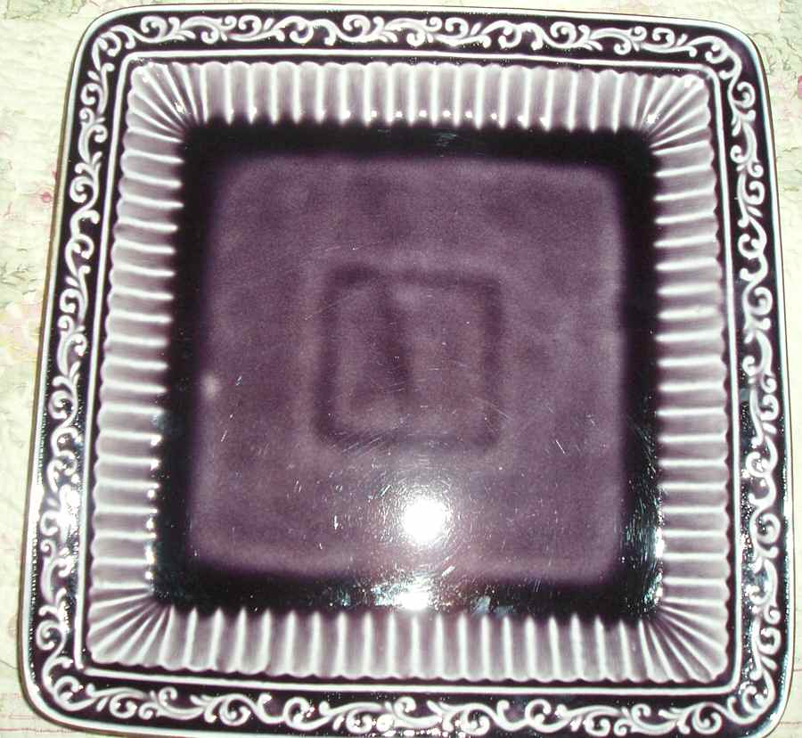 Tara Collection Amethyst Square Dinner Plate by Roscher & Co-1