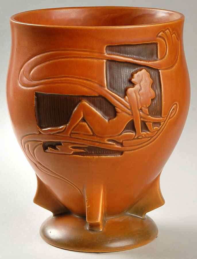 Silhouette Rust 8" Vase by Roseville-1