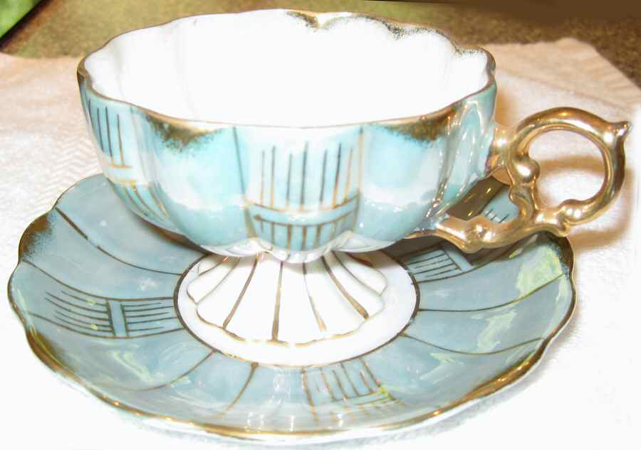 RSY39 Footed Cup & Saucer Set by Royal Sealy-1
