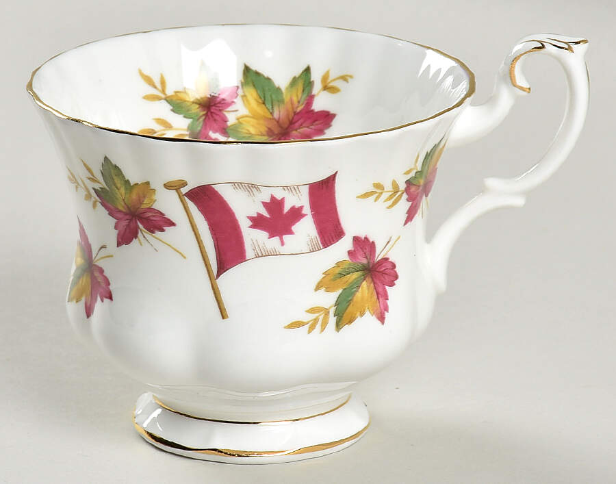 Canada (Canadian Emblems) Footed Cup by Royal Albert-1