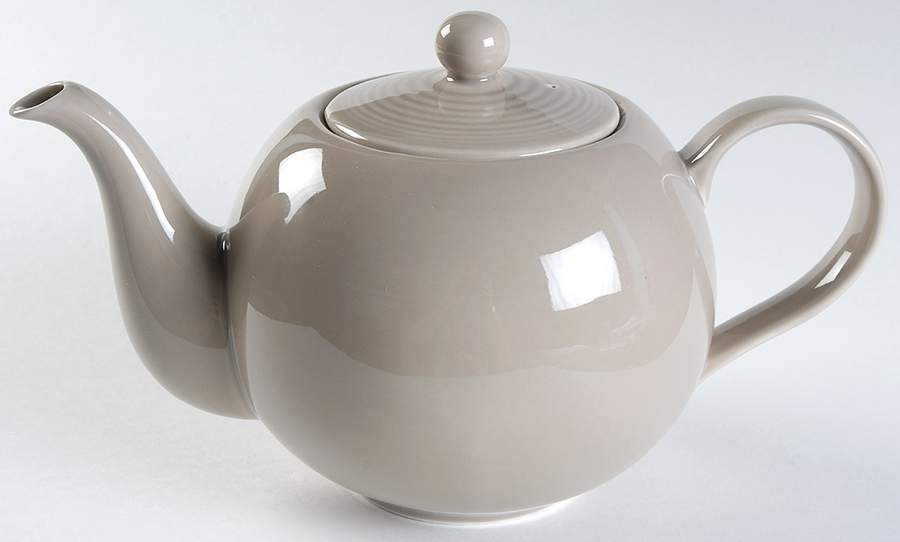 Maze Taupe Teapot & Lid by Royal Doulton-1