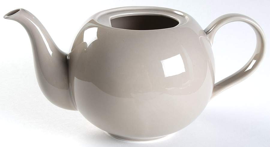 Maze Taupe Teapot No Lid by Royal Doulton-1