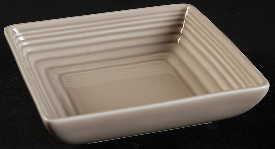 Maze Taupe 4" Square Tray by Royal Doulton-1