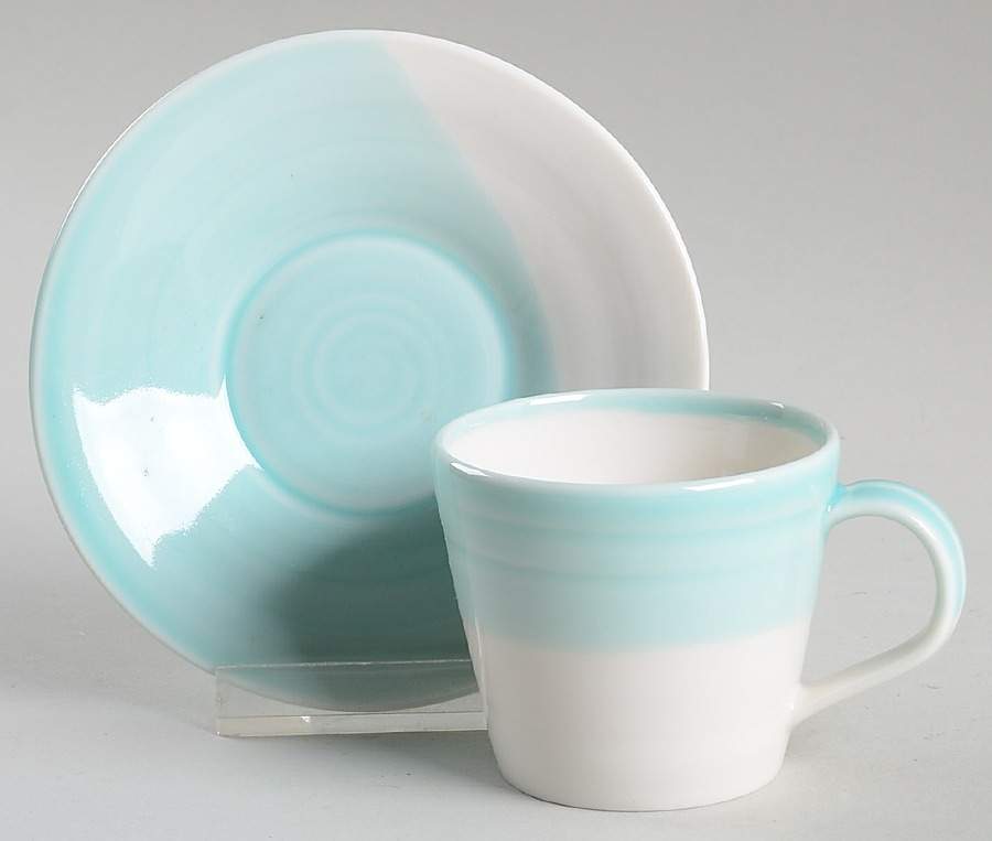 1815 Flat Demitasse Cup & Saucer Set by Royal Doulton-1