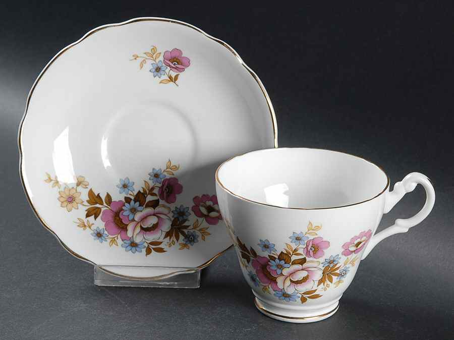 RAS11 Footed Cup & Saucer Set by Royal Ascot-1