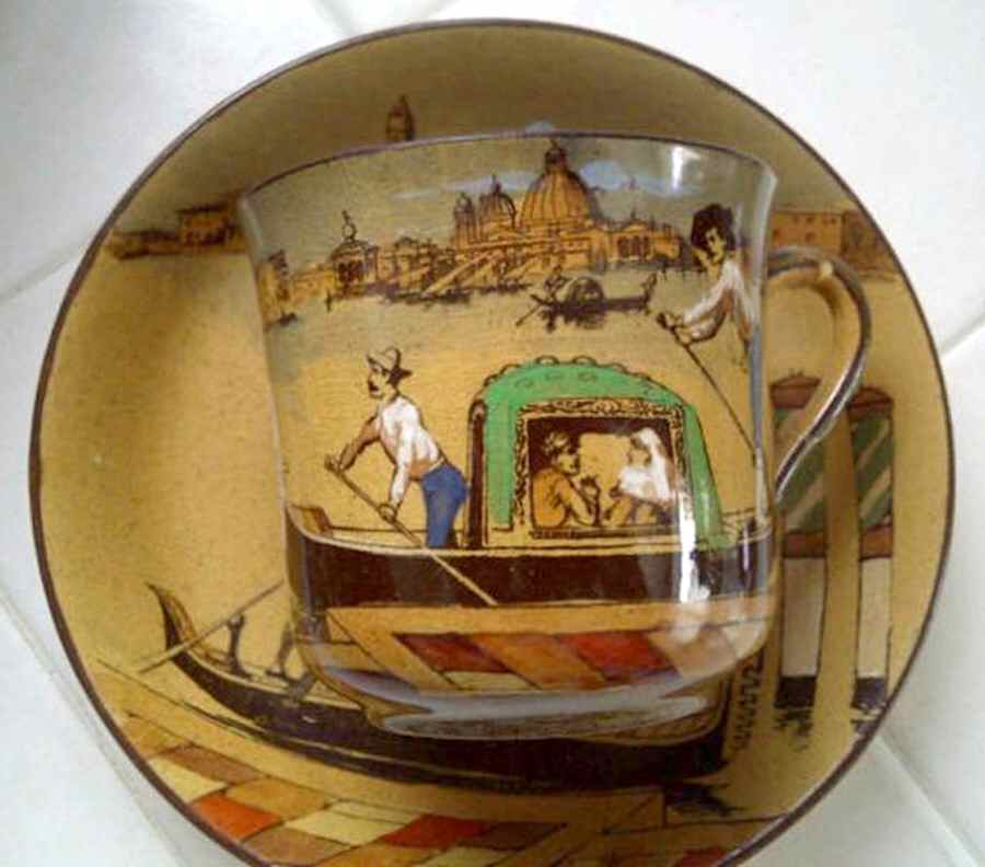 Gondoliers Flat Cup & Saucer Set by Royal Doulton-1