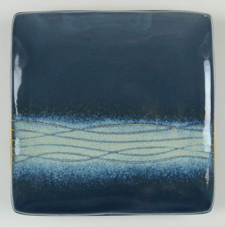 Wavy Sky Blue Salad Plate by Red Vanilla-1