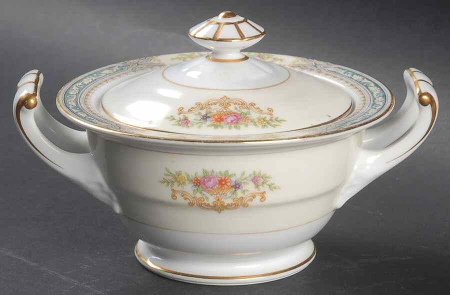 RO93 Sugar Bowl & Lid by Rose (Japan)-1