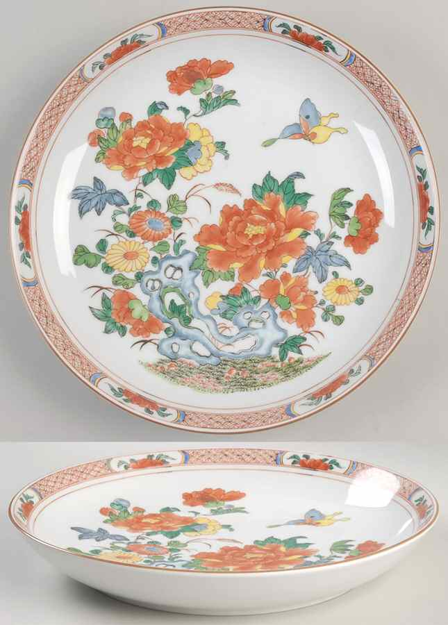 Purpurpaonie 11" Shallow Round Bowl by Rosenthal - Continental-1