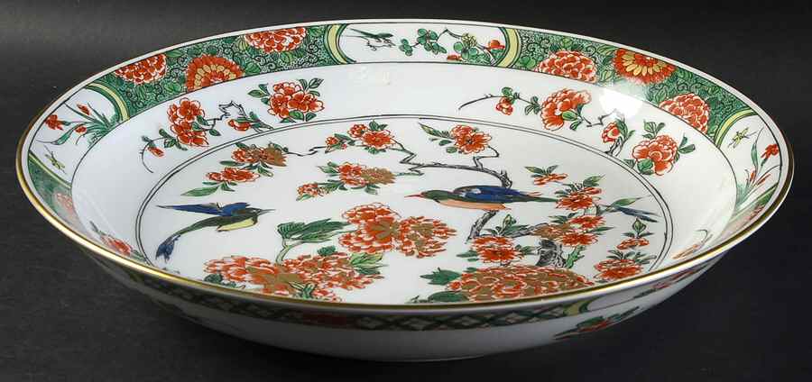 Swallows on Gold Branches 13" Round Bowl by Rosenthal - Continental-1