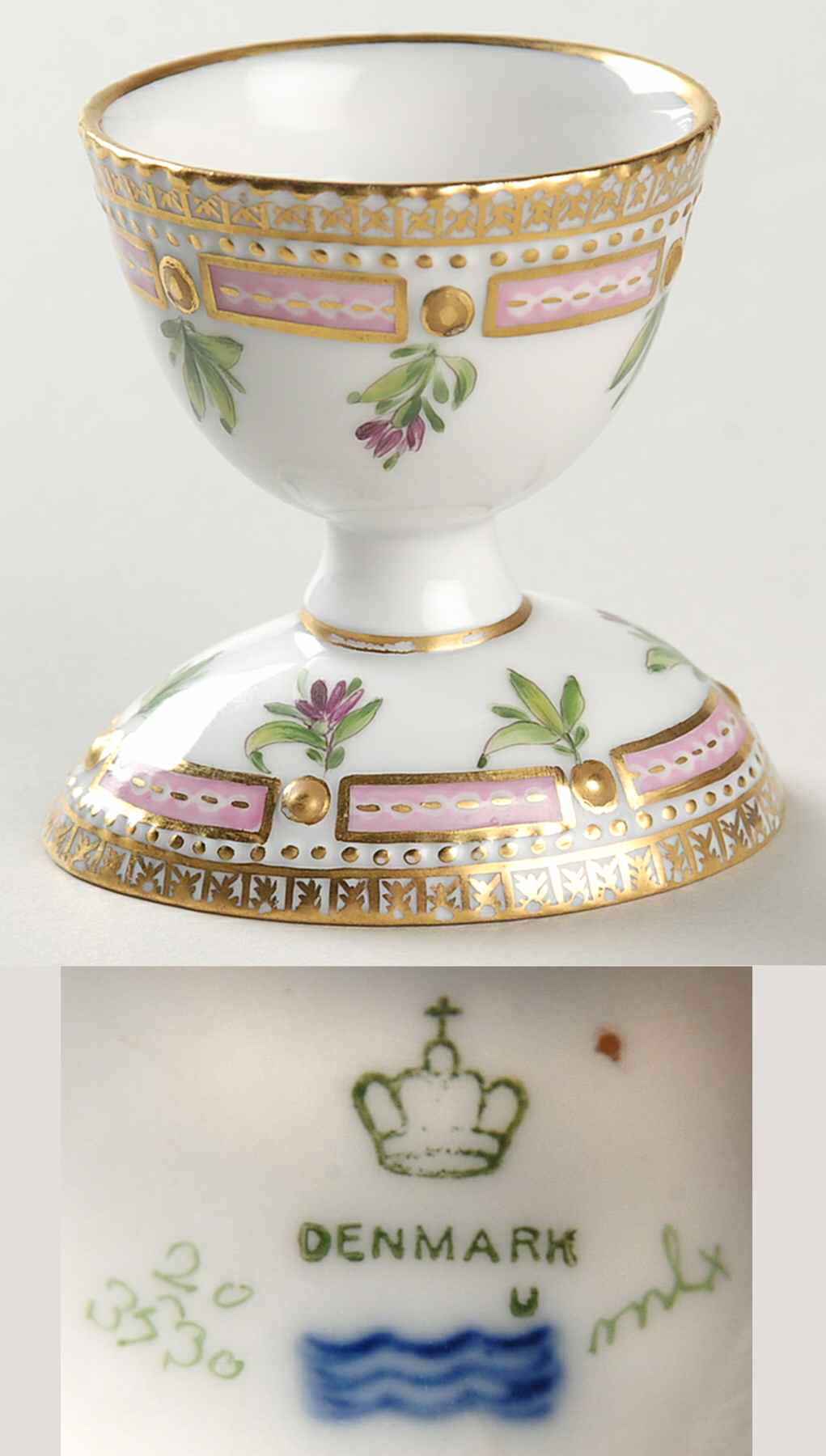 Flora Danica (1790 To 1960) Single Egg Cup by Royal Copenhagen-1
