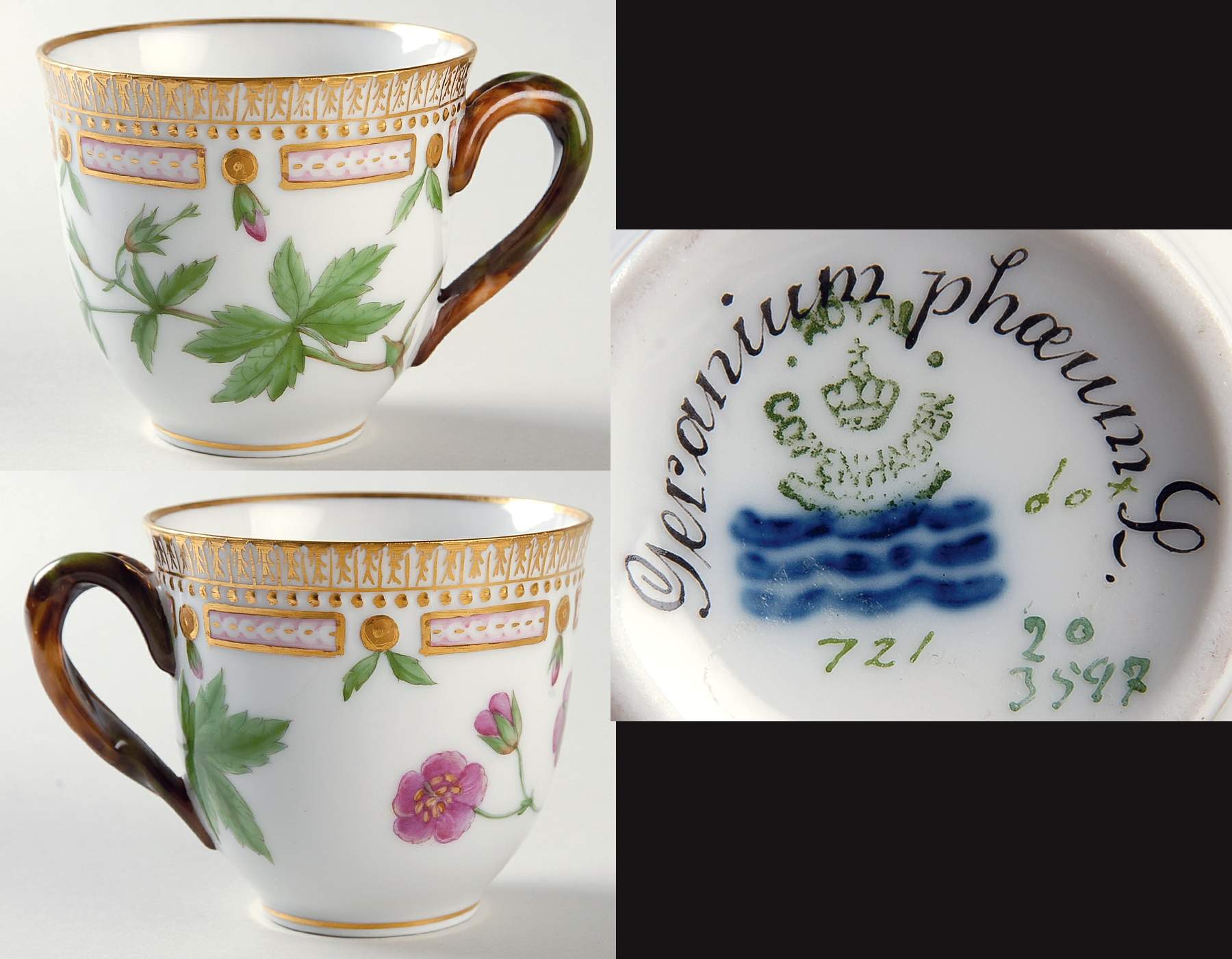 Flora Danica (1790 To 1960) Flat Cup-Ranunculus nivalis L by Royal Copenhagen-1