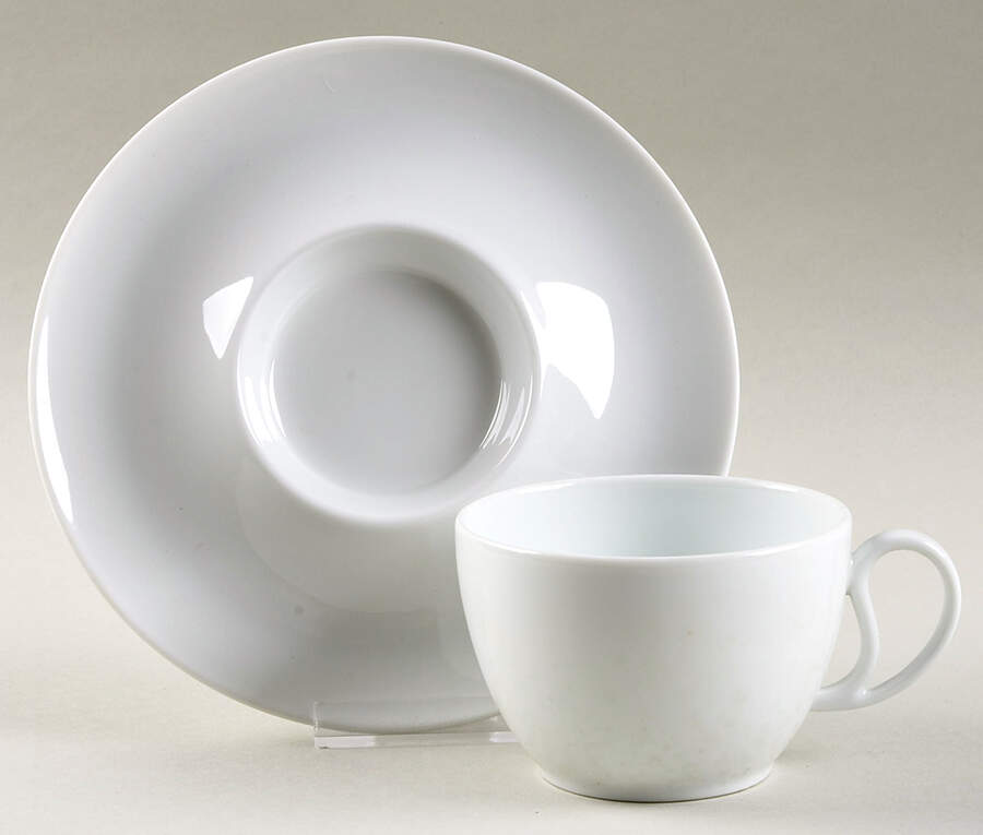 Lunes Flat Cup & Saucer Set by Raynaud-1