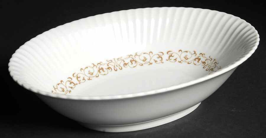 Laclede 10" Oval Vegetable Bowl by Rose (Japan)-1
