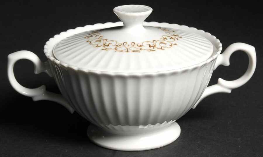 Laclede Sugar Bowl & Lid by Rose (Japan)-1