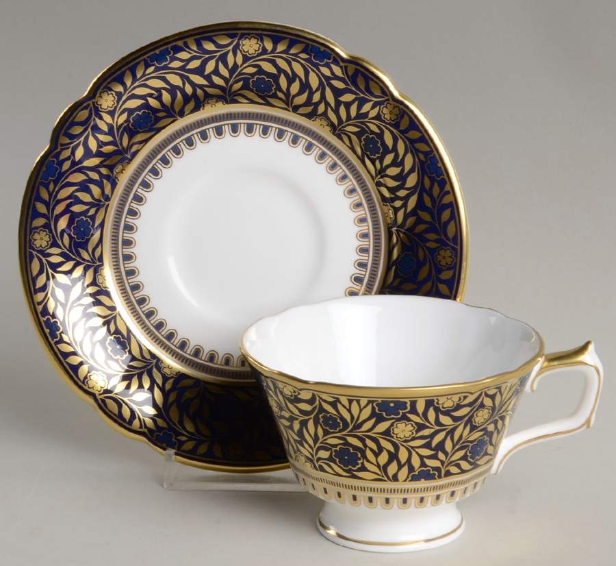Sudbury Footed Cup & Saucer Set by Royal Crown Derby-1