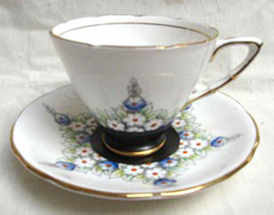 8243 Footed Cup & Saucer Set by Royal Stafford-1