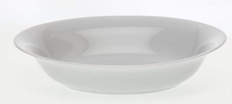 Recamier White 9" Oval Vegetable Bowl by Royal Limoges-1