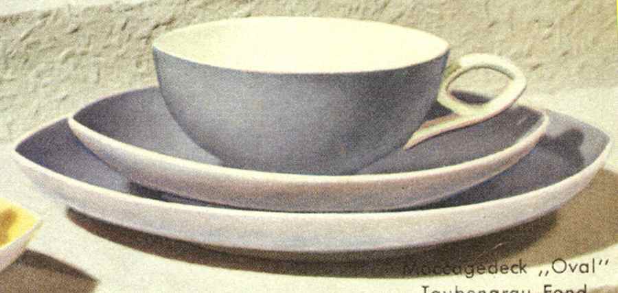 Oval Dove Gray Dinner Plate by Rosenthal - Continental-1