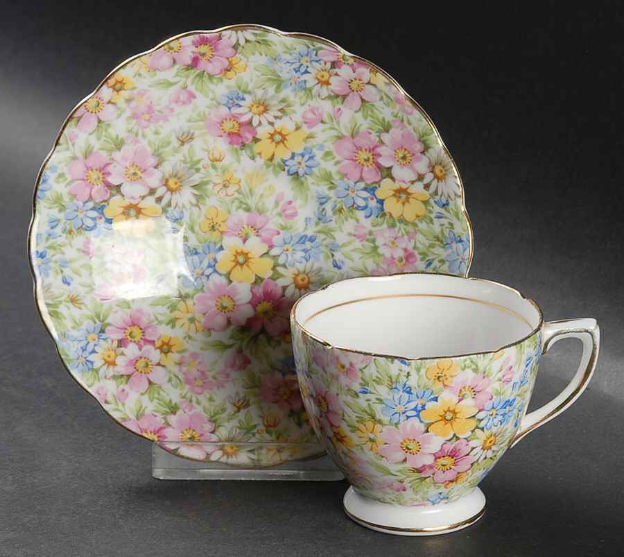 5017t Footed Cup & Saucer Set by Rosina-Queens-1