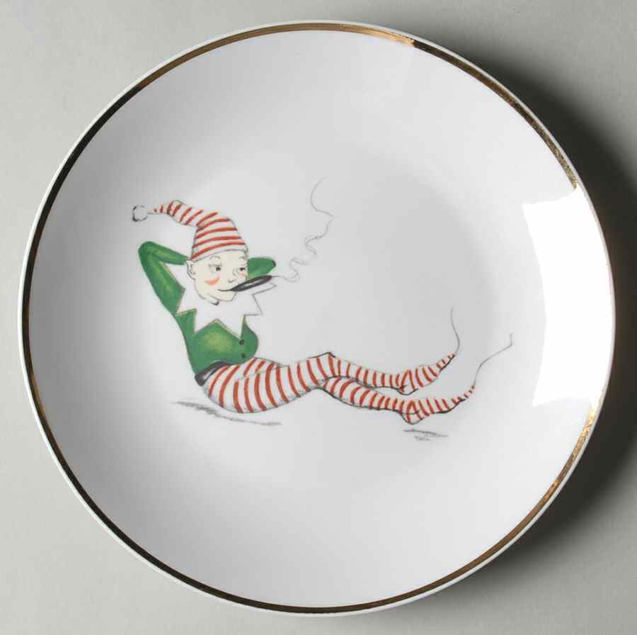 Naughty Elf Salad Plate by Restoration Hardware-1
