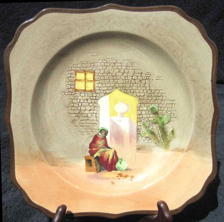 Moorish Gateway Square Salad Plate by Royal Doulton-1