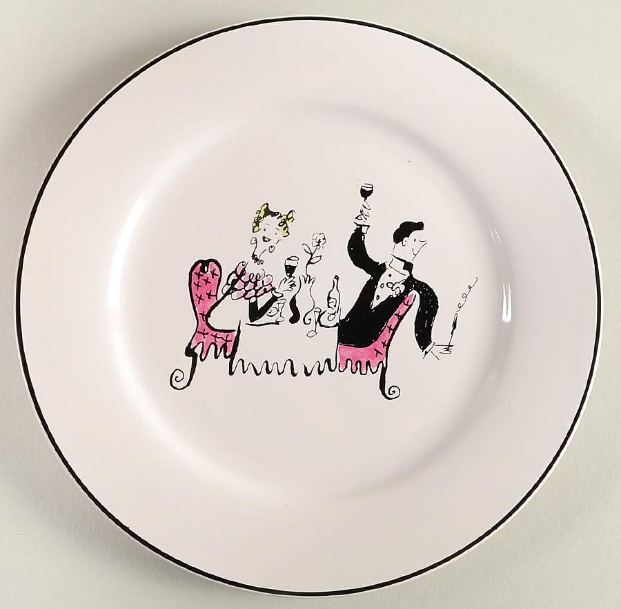 A Woman's Work Is Never Done Salad Plate by Rosanna-1