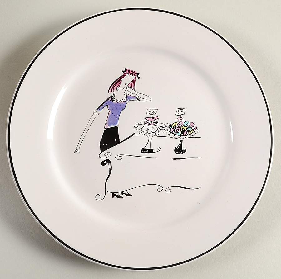A Woman's Work Is Never Done Salad Plate by Rosanna-1