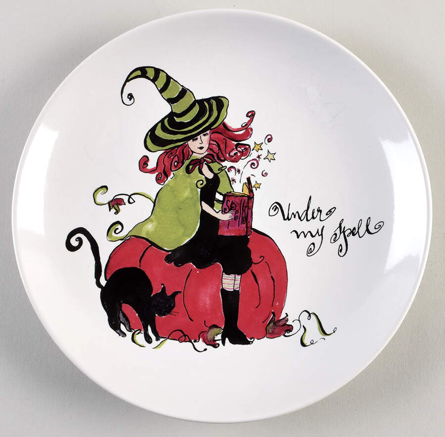 Glamour Witches Salad Plate by Rosanna-1