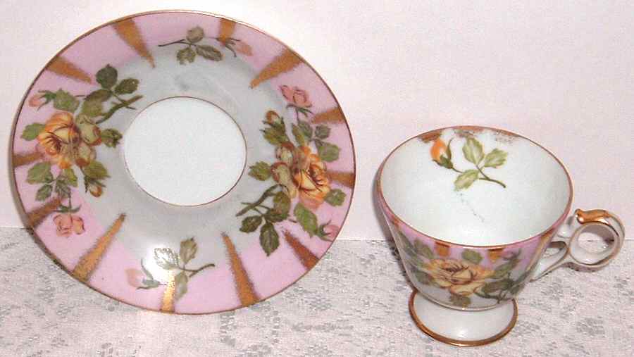 RSY43 Footed Cup & Saucer Set by Royal Sealy-1