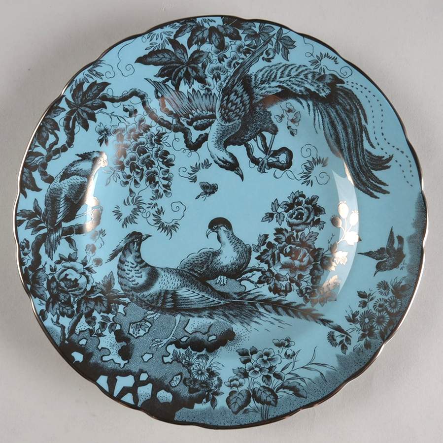 Platinum Aves Accent Salad Plate by Royal Crown Derby-1